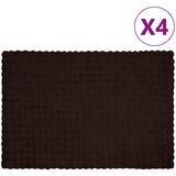vidaXL Dežnik iz umetnega zajčjega krzna 4 pcs Kamel 150 x 220 cm | Shoptok.si