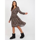 Fresh Made Dress-D73771M30365A-black-beige | Shoptok.si