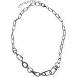 Urban Classics Accessoires Various Fastener Necklace silver Cene
