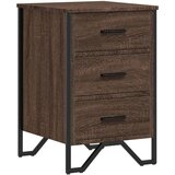 Furnova Nočna omarica rjavi hrast 40x41x60 cm inženirski les, (21927070) | Shoptok.si