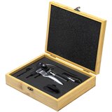 Castelli Vinski set luksuzna drvena kutija, rabbit vadičep, dozator, čep i sekač folije Barolo, 5u1 | Eponuda.com