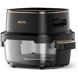 MOVA AF20 Pro – Friteza na vroč zrak s steklenimi posodami 4 L in 2,5 L, 1700 W, 8 programov, črna | Shoptok.si