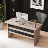 Hanah home Vo1-Ob OakBlack Study Desk cene