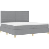  s opruga kutije Svijetlo siva 200 x 200 cm tkanina | shoptok.hr