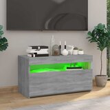 TV ormarić s LED svjetlima siva boja hrasta 75 x 35 x 40 cm | shoptok.hr