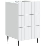  Nočna omarica s predalom Bela 43x 41 x 68 cm Inženirski les, (5000298561) | Shoptok.si
