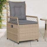  The Living Store Vrtni naslanjač 2 kosa bež poli ratan - Vrtni Naslanjač, (21455513) | Shoptok.si