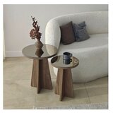 Hanah home Set bočnih stočića Luna 2 Bronzie Orah | Eponuda.com