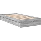 vidaXL Okvir kreveta s ladicama siva boja hrasta 90 x 190 cm drveni | shoptok.hr