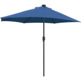 vidaXL Vrtni dežnik Azur modra 294 x 150 x 224 cm blago | Shoptok.si