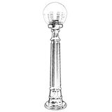 Opviq Vanjska lampa BSU-68175-BSY-M2-B, 90 cm, Podna, IP65, E27, 60W, Crna | Eponuda.ba
