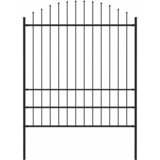  Vrtna ograda Woerden s vrhom koplja čelik 170x200 cm crna | shoptok.hr