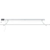 vidaXL Ročna retraktibilna tenda z LED, rdeča in bela, 300x250 cm | Shoptok.si