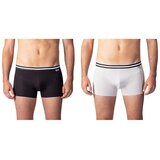 Bellinda COTTON STRETCH BOXER 2x - Double pack of cotton boxer shorts - black - gray