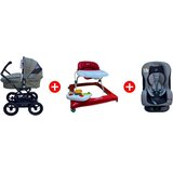 Brevi kolica/ram rider 4 route + nosiljka navichela + hodalica tin tin + auto sedište gp sport