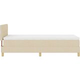  Kutija prozračni krevet s madracem krem 100x200 cm tkanina | shoptok.hr