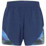 Ea7 Emporio Armani Sportske hlače mornarsko plava / pastelno zelena / roza / bijela