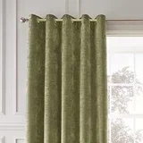 Kaki zelene termo izolacijske zavjese u setu 2 kom od šenila 117x183 cm Selene Luxury Chenille –