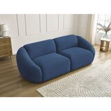 Bobochic Paris Temno modra sedežna garnitura iz rebrastega žameta 250 cm Tina – | Shoptok.si