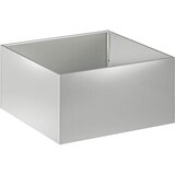 Vrtna saksija 2 kom. Srebrna 80 x 80 x 40 cm Pocinčani čelik | shoptok.hr