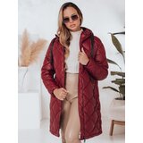 DStreet Kurtka zimowa damska SNOWVIBE czerwona pikowana | Shoptok.si