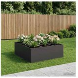 vidaXL Vrtna saksija Crna 100 x 100 x 40 cm Čelična vrata - Crna 100 x 100 x 40 cm Cijene