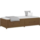  dnevna postelja medeno rjava 80x200 cm trdna borovina, (20723407) | Shoptok.si
