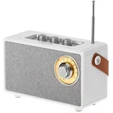 Radio CR 1902W, analogni FM, Bluetooth, USB, SD, bele barve, (5000076799)