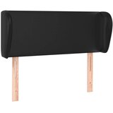  Uzglavlje s ušima crno 93x23x78/88 cm od umjetne kože | shoptok.hr