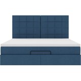  Otomanski krevet s madracem i LED plavi 180x200cm od tkanine | shoptok.hr