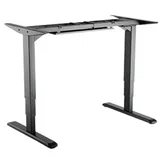 ERGO Electric Sit-Stand Desk Frame, Dual Motor, Black