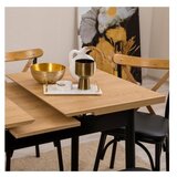 Hanah home trpezarijski sto i stolice oliver acl karina black
