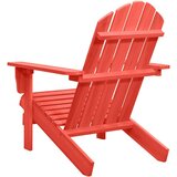  Stolica Adirondack od masivne jelovine crvena | shoptok.hr