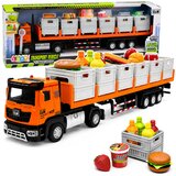 Orange Food Transport Truck 1:40 Cene