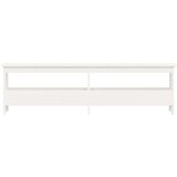  Klupa za hodnik bijela 160x28x45 cm od masivne borovine | shoptok.hr