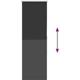 vidaXL Rolo zavjesa Blackout Black 50x130 cm Širina tkanine 45,7 cm | shoptok.hr