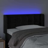  Uzglavlje crno 83x16x78/88 cm baršunasto | shoptok.hr