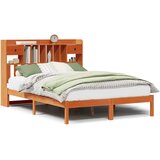 Krevet s regalom za knjige bez madraca 140 x 190 cm od borovine | Eponuda.com