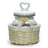 Gusto Casa Doza s pokrovom Srce Ces 1600ml / steklo, keramika, (21318224) Cene