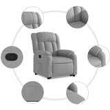  Naslonjač na podizanje od tkanine svjetlosivi | shoptok.hr