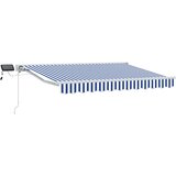 Ručni okvir tende s LED-ima Plava i bijela 3 x 2,5 m | shoptok.hr