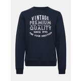 Blend Dark Blue Sweatshirt with Print - Men Cene