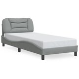 Furnova Posteljni okvir brez vzmetnice svetlo siv 90x200 cm blago, (21937499) | Shoptok.si