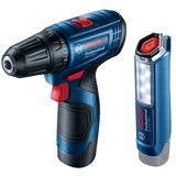 Bosch akumulatorski vrtalni vijačnik in svetilka GSR 120 LI + GLI 12V-300 06019G8004 | Shoptok.si