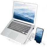 INF Ergonomsko stojalo za prenosnik z držalom za telefon White, (22105014) | Shoptok.si
