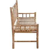  Klupa s jastukom 120 cm od bambusa | shoptok.hr