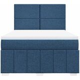  Krevet s oprugama i madracem plavi 140 x 190 cm od tkanine | shoptok.hr