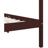  Okvir za krevet s baldahinom od borovine tamnosmeđi 90 x 200 cm | shoptok.hr