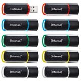 Intenso 10x8GB Business Line USB 2.0 spominski ključki - Barvni Cene