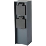  Brilagi - Spoljašnji stub sa utičnicama PILLAR 2Z SCHUKO 230V IP44, antracit | Eponuda.com